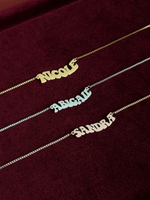 Load image into Gallery viewer, Groovy Nameplate Necklace