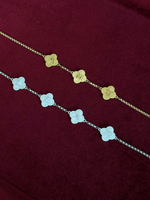 Load image into Gallery viewer, Lucky Clover Initials Necklace