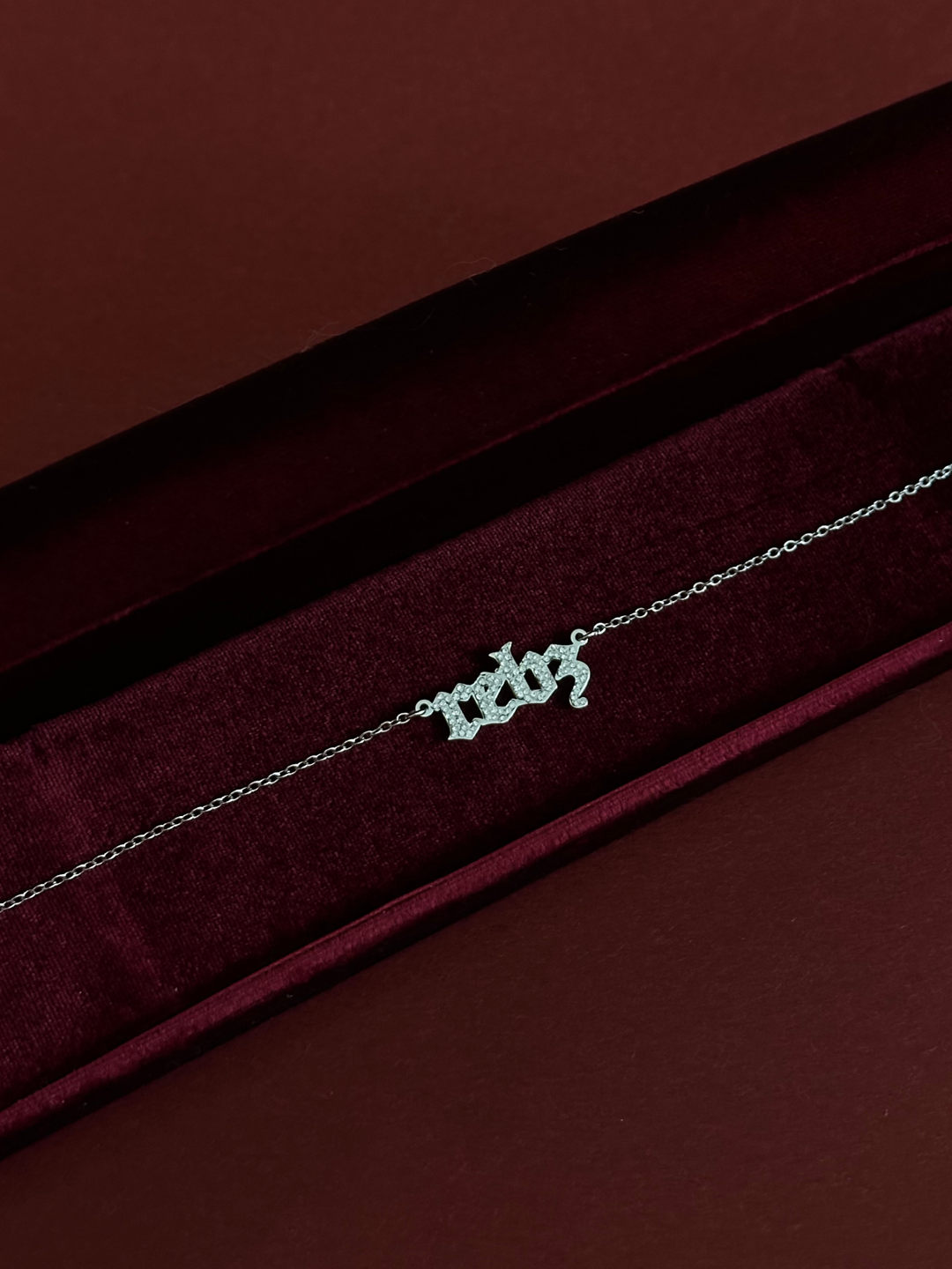 Old English Nameplate Necklace