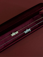 Load image into Gallery viewer, Old English Nameplate Necklace