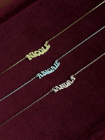 Load image into Gallery viewer, Groovy Nameplate Necklace
