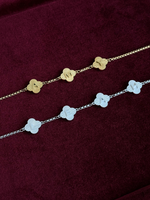 Load image into Gallery viewer, Lucky Clover Initials Necklace