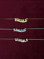 Load image into Gallery viewer, Groovy Nameplate Necklace
