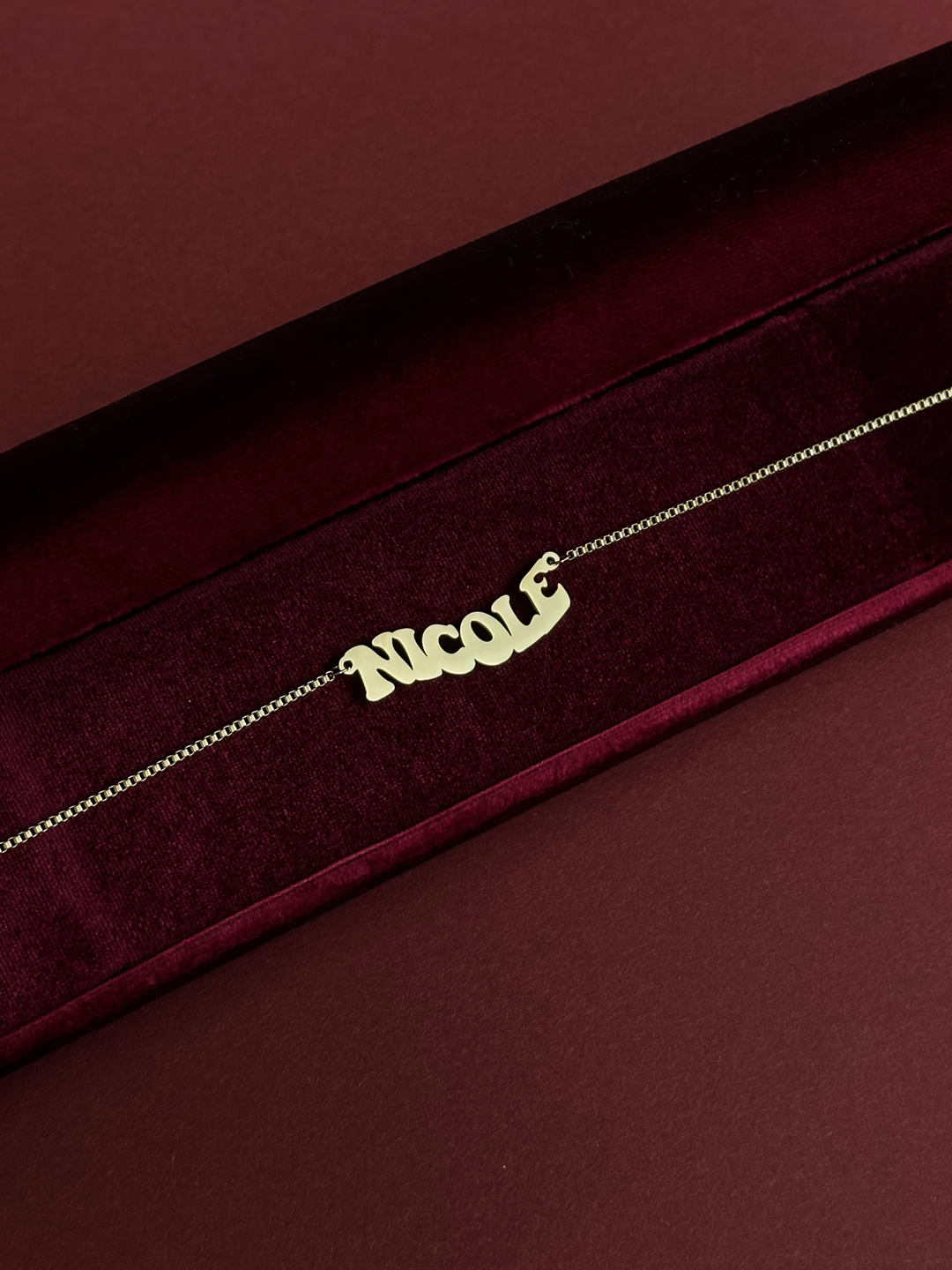Groovy Nameplate Necklace