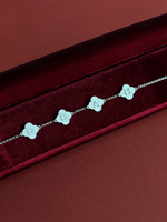 Load image into Gallery viewer, Lucky Clover Initials Necklace