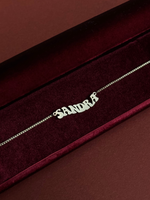 Load image into Gallery viewer, Groovy Nameplate Necklace