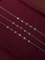 Load image into Gallery viewer, Brilliant Diamond Space Initials Necklace