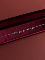 Load image into Gallery viewer, Brilliant Diamond Space Initials Necklace