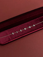 Load image into Gallery viewer, Brilliant Diamond Space Initials Necklace