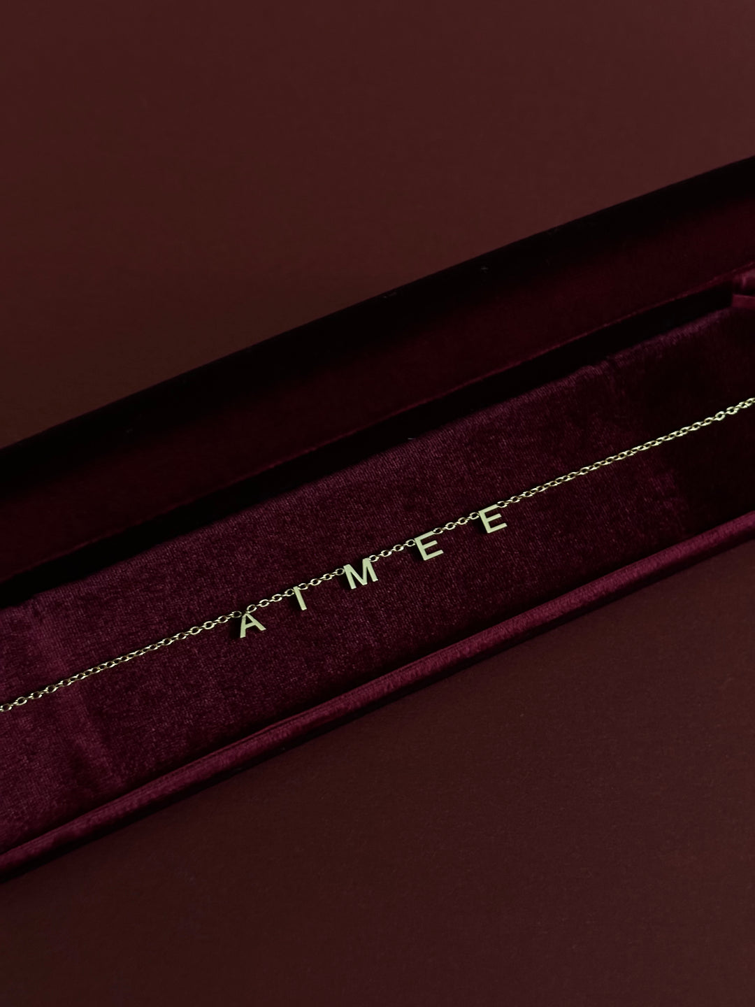 Signature Space Initials Necklace