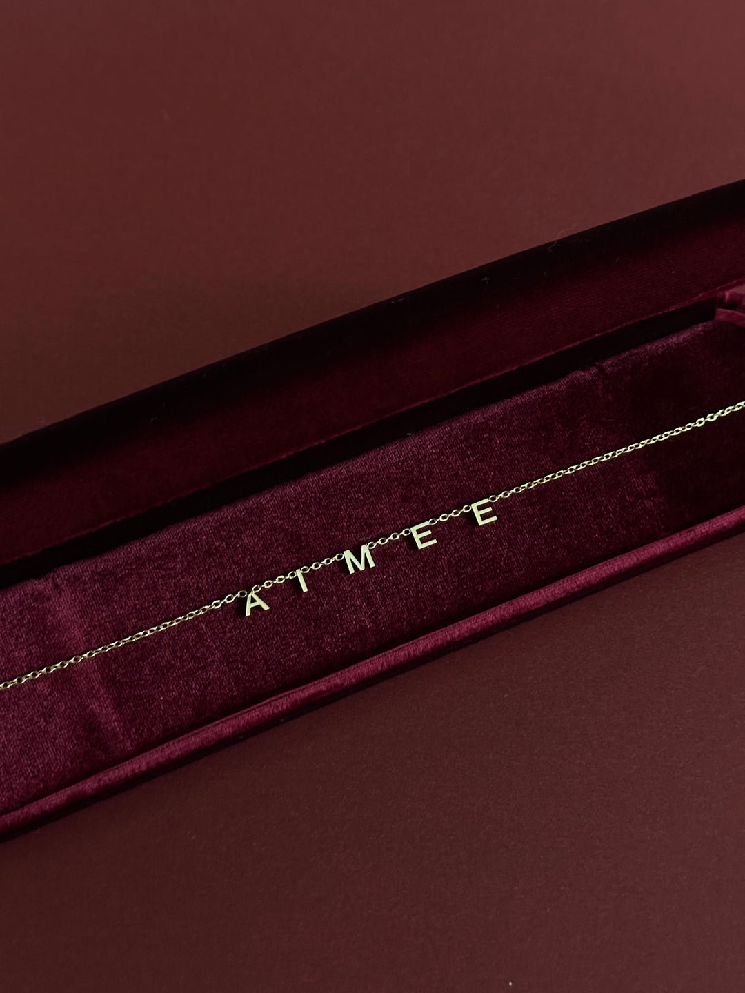 Signature Space Initials Necklace