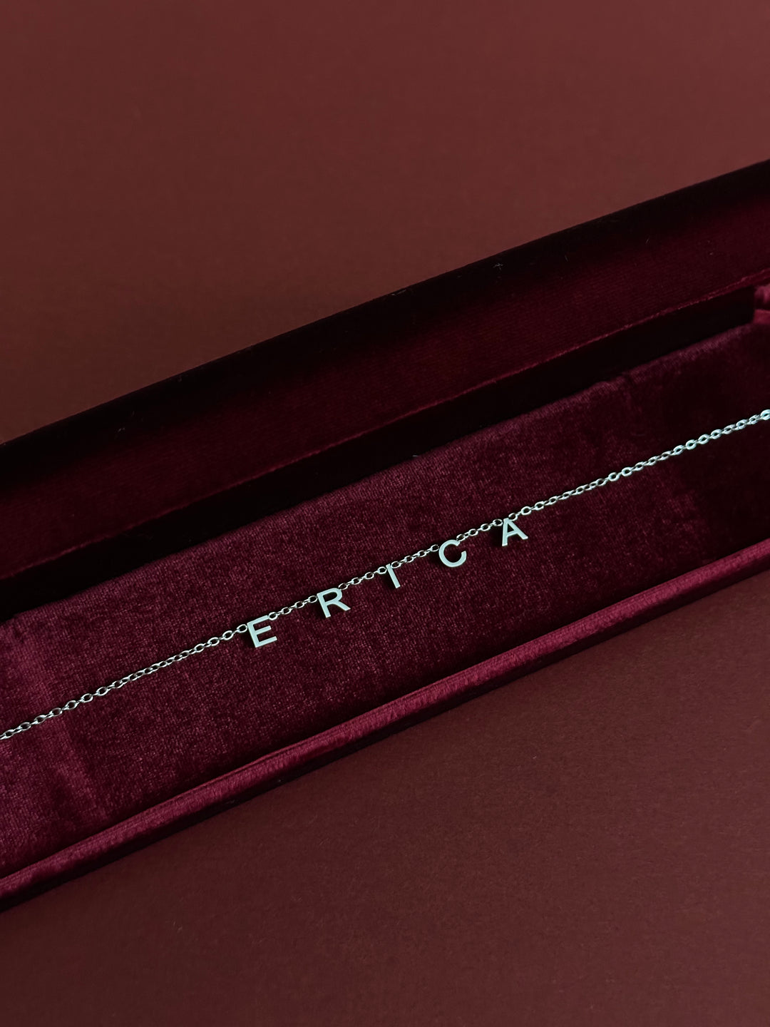 Signature Space Initials Necklace