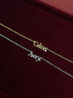 Load image into Gallery viewer, Serif Diamond Name Necklace