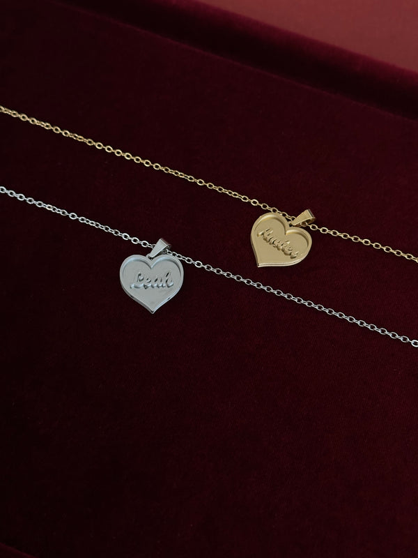 In My Heart Name Necklace
