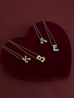 Load image into Gallery viewer, Puff Bubble Initial Necklace
