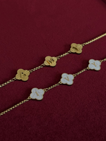 Load image into Gallery viewer, Lucky Clover Initials Necklace
