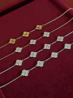 Load image into Gallery viewer, Lucky Clover Initials Necklace
