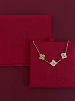 Load image into Gallery viewer, Lucky Clover Initials Necklace
