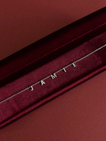Load image into Gallery viewer, Signature Mix Diamond Space Initials Necklace
