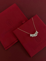 Load image into Gallery viewer, Diamond Bubble Charm Name Necklace
