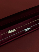 Load image into Gallery viewer, Old English Nameplate Necklace
