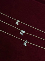 Load image into Gallery viewer, Diamond Halo Initials Necklace
