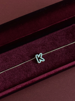 Load image into Gallery viewer, Diamond Halo Initials Necklace
