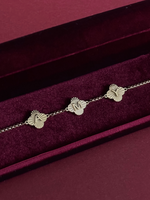 Load image into Gallery viewer, Lucky Clover Initials Necklace
