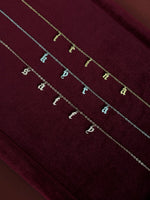 Load image into Gallery viewer, Gothic Script Charm Necklace
