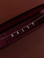 Load image into Gallery viewer, Gothic Script Charm Necklace
