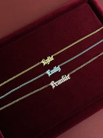 Load image into Gallery viewer, Gothic Nameplate Necklace
