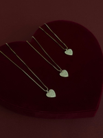 Load image into Gallery viewer, Rimmed Heart Charm Necklace
