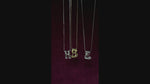 Load and play video in Gallery viewer, Puff Bubble Initial Necklace
